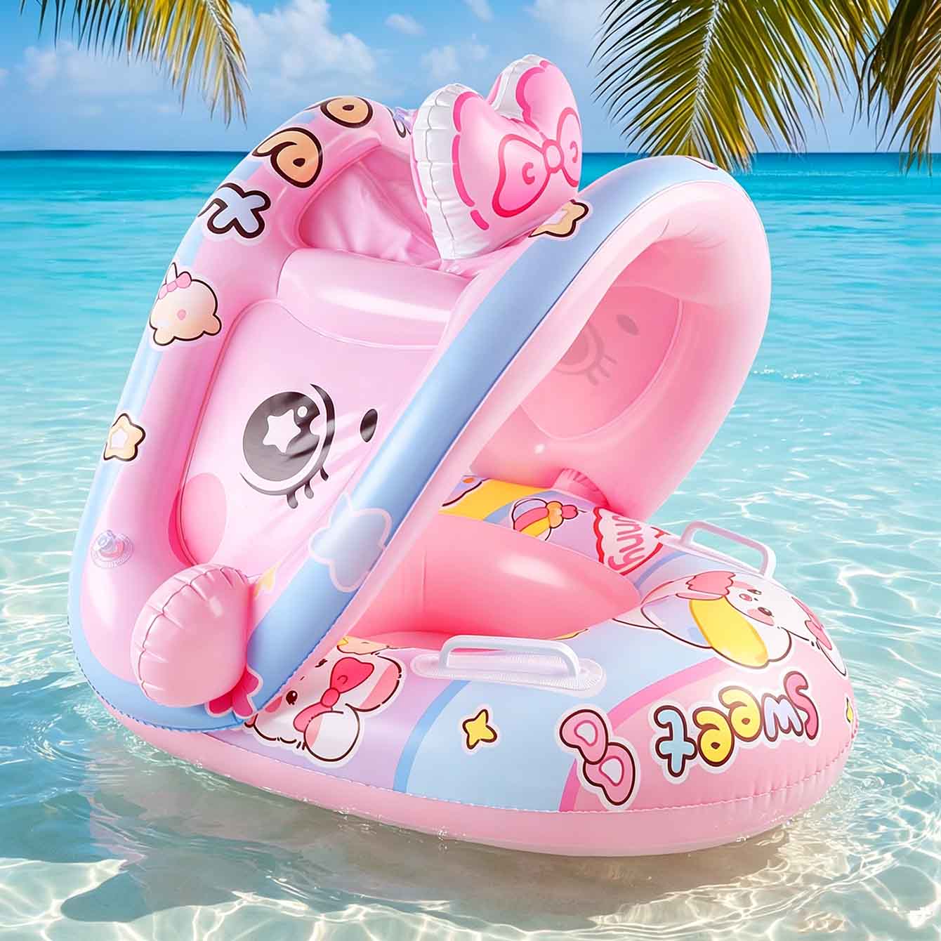 Pool Float Ring Inflatable - 1 Pezzo Sedile Gonfiabile Galleggiante per
