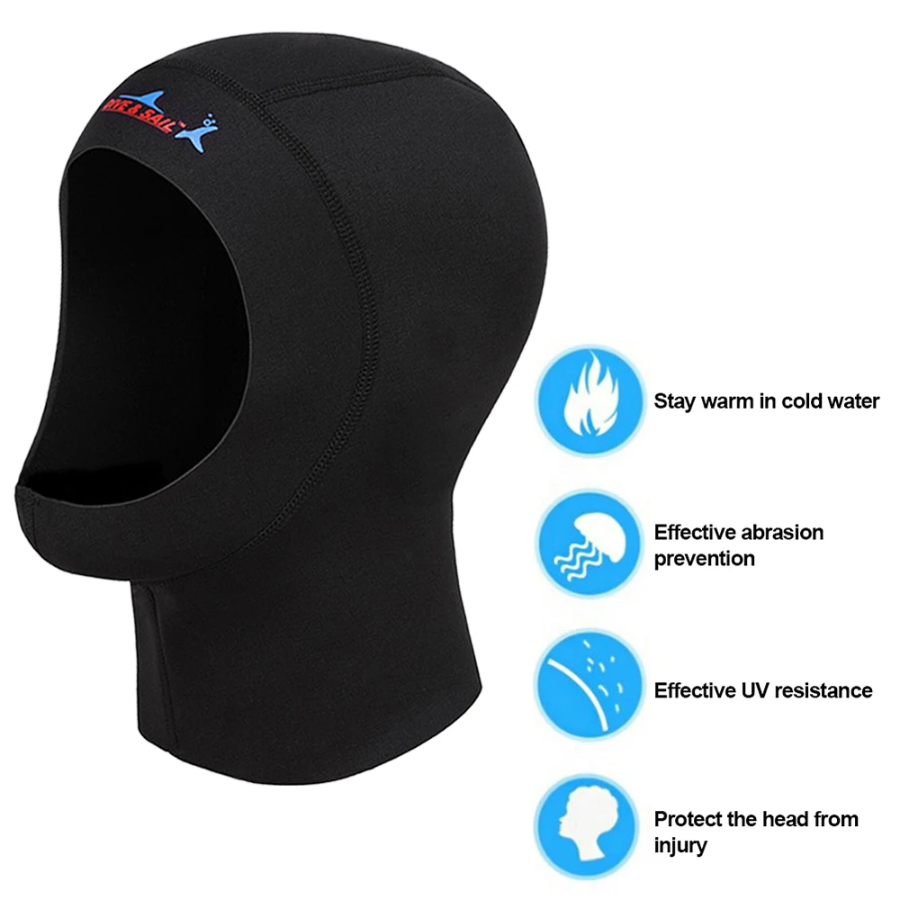 Snorkel Mask Full Face - Cappuccio in Neoprene da 1mm per