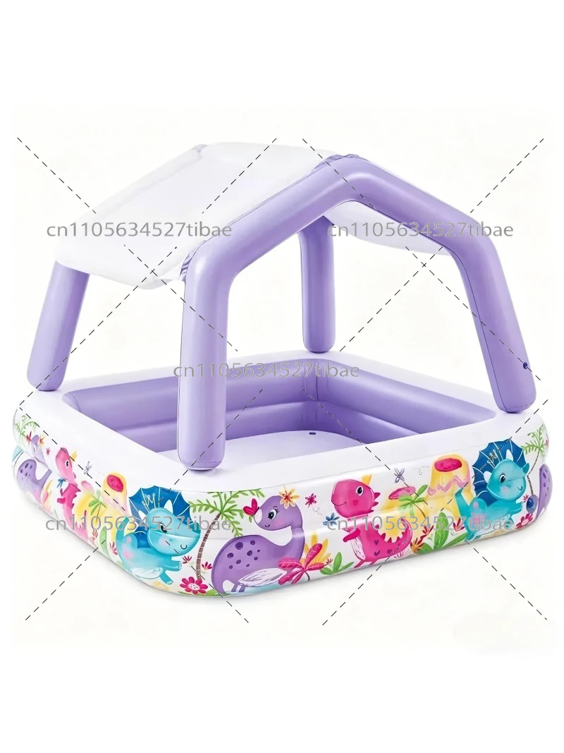 Water Slide Inflatable - Piscina Gonfiabile Arcobaleno per Bambini con