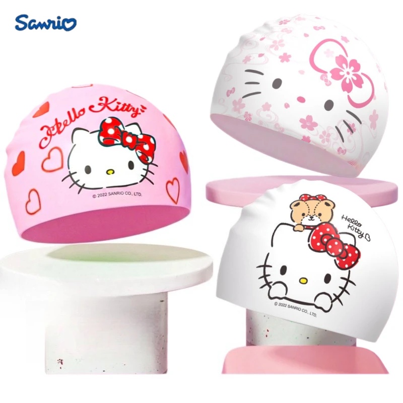 Pool Cover Waterproof - Cappello da nuoto Anime Hello Kitty