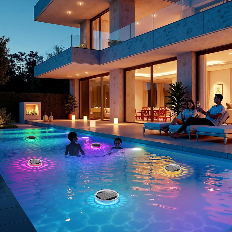 Pool Light Solar Rechargeable - Luci per piscina, galleggianti ricaricabili solari,