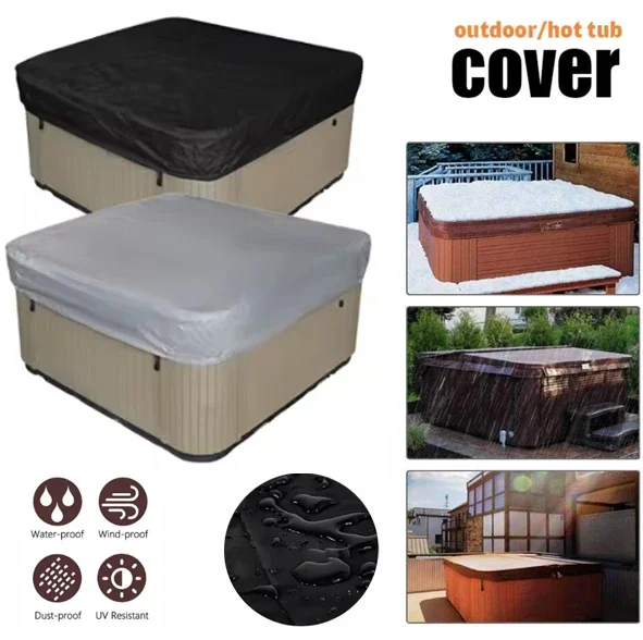 Pool Cover Waterproof - Copertura Antipolvere per Vasca Idromassaggio, Piscina,