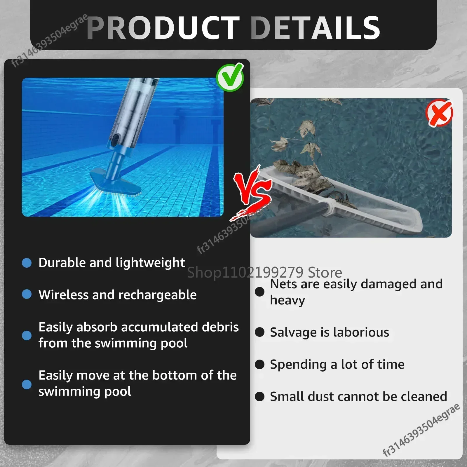 Aspirapolvere Portatile Ricari - Pool Vacuum Manual recensione e prezzo