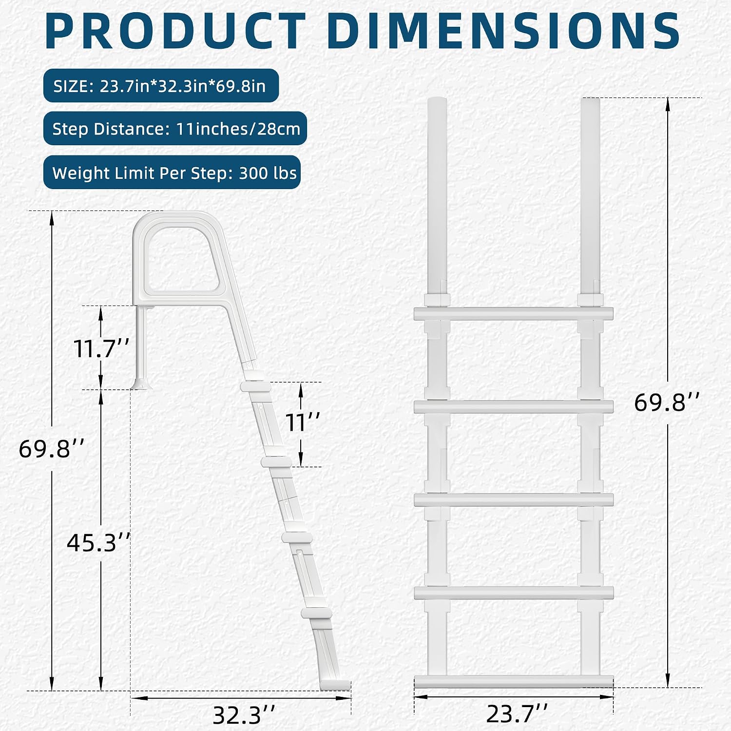 Scala per Piscina, Scala a 5 G - Pool Ladder Above Ground recensione e prezzo
