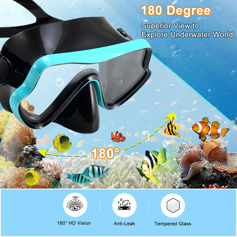 Maschera subacquea Occhialini  - Snorkel Mask Full Face recensione e prezzo